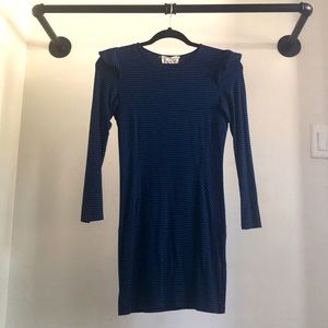 TORN by RONNY KOBO long sleeve mini dress